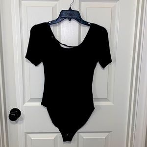 Black Forever 21 Bodysuit with Open Back